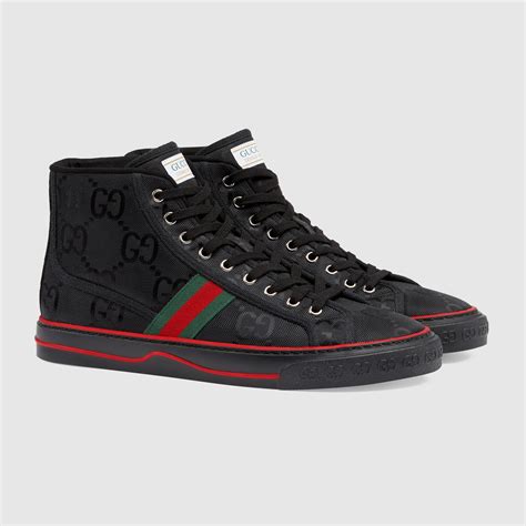 black gucci shoes for men high tops|gucci shoes top sider.